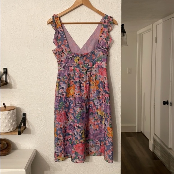 Theory lightweight floral summer midi dress size 0 - Picture 5 of 7